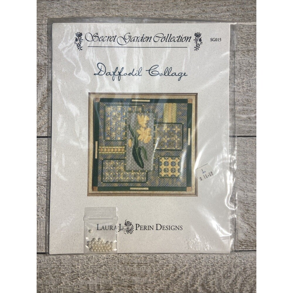 Laura J Perin Design Garden Collection Daffodil Collage Needlepoint